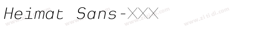 Heimat Sans字体转换